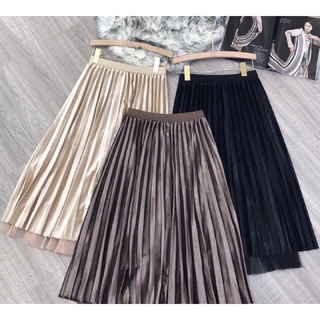 Chân váy nhung ren 2 lớp