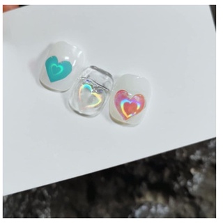 Sticker trái tim dạ quang lấp lánh phát sáng siêu hot dán móng tay nail