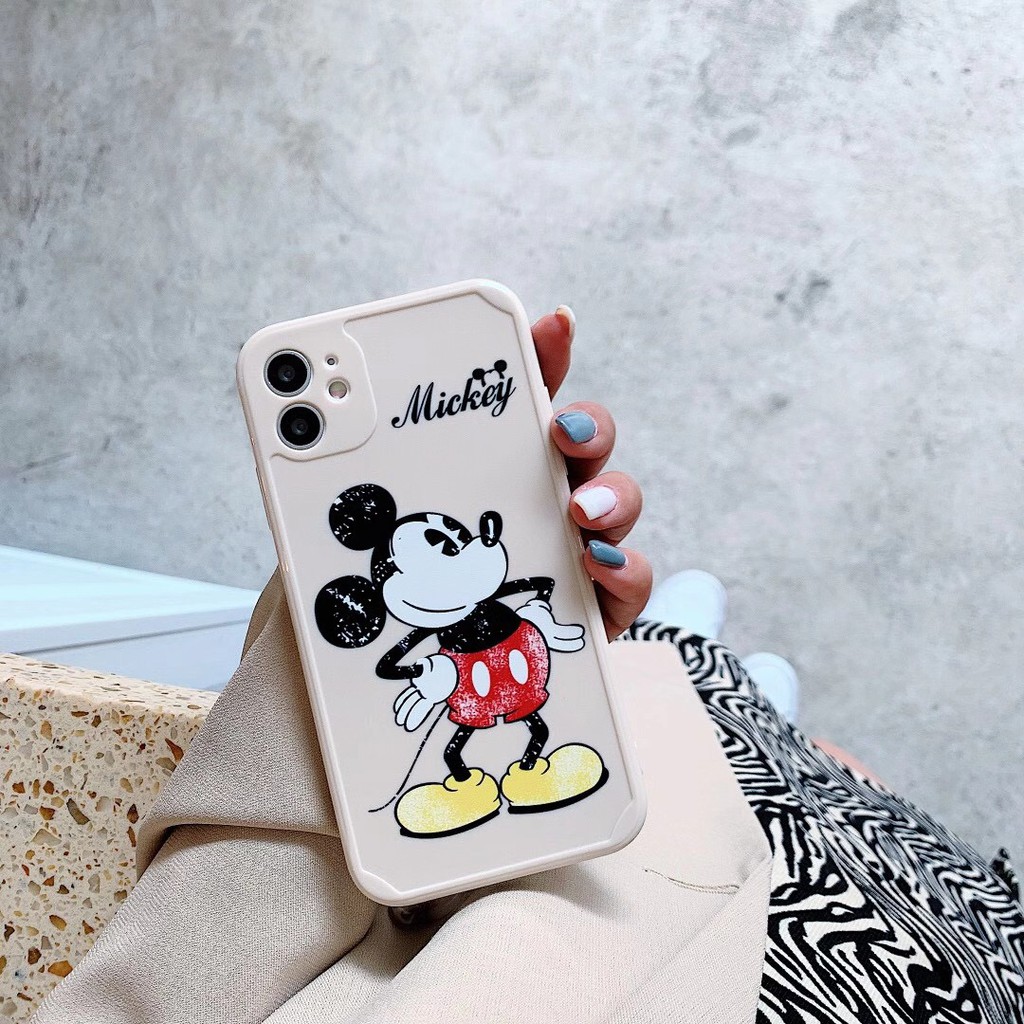 Ốp điện thoại mềm in hình chuột Mickey cho iPhone 12pro 12promax 11 11pro Max 7plus 8 + Xr Xs | BigBuy360 - bigbuy360.vn