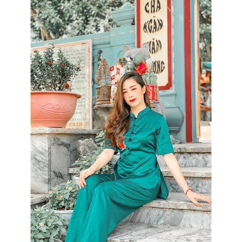 Áo Lam Đi Chùa # SẨM THÊU VẢI LỤA GIÁ RẺ VÔ ĐỊCH