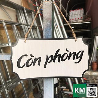 Bảng Còn Phòng - Hết Phòng - Bảng Decor Treo Cửa - Dogowoody.vn