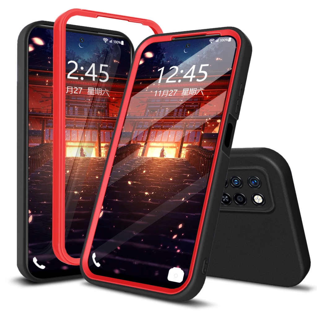 Ốp Điện Thoại Silicone 2 Trong 1 Cho infinix Note 10 Hot 11S 10i 10S 10T 10 Lite Smart 5 Pro 5A