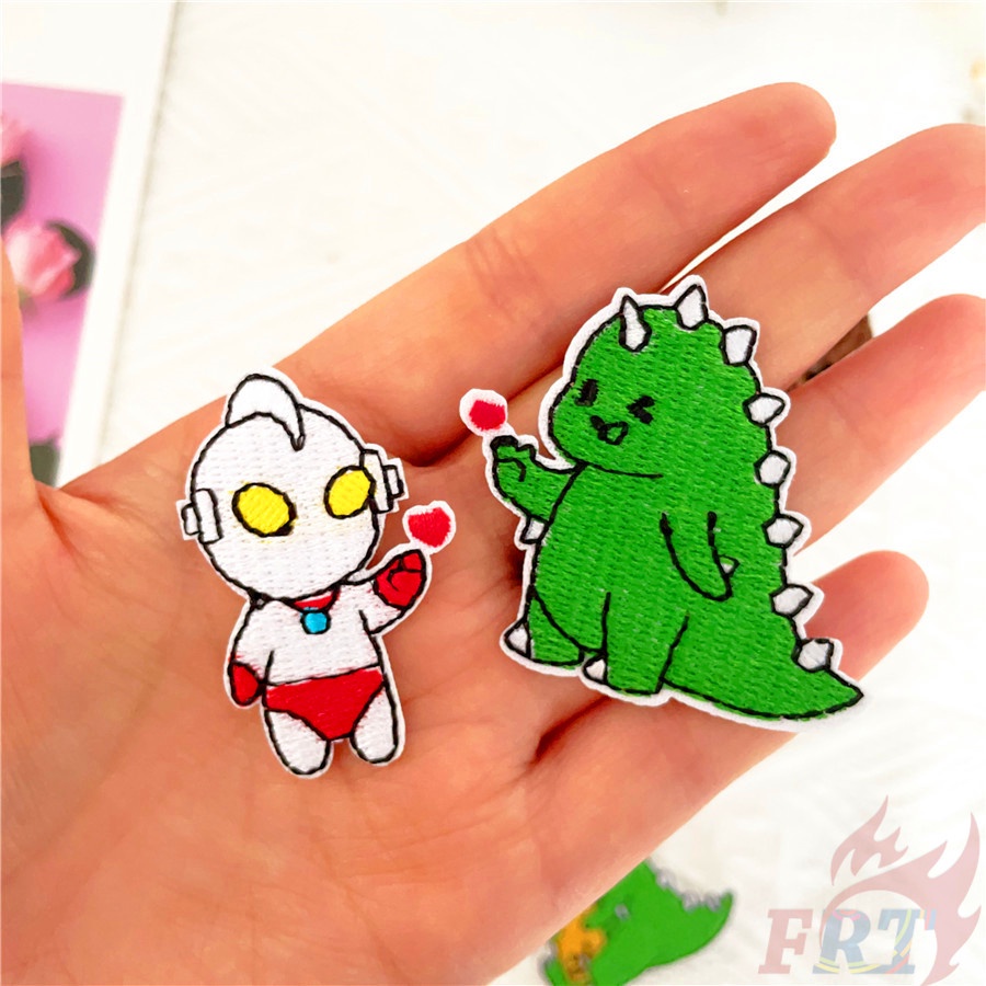 ☸ Miếng Dán Ủi Hình Quái Vật Hoạt Hình Dễ Thương ☸ 1 Sticker Ủi Thêu Hình Huy Hiệu