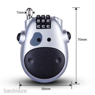 [BAOBLAZE] Universal Helmet 3 Digit Password Code Lock Cable Rope Suitcase Car Bike Safety