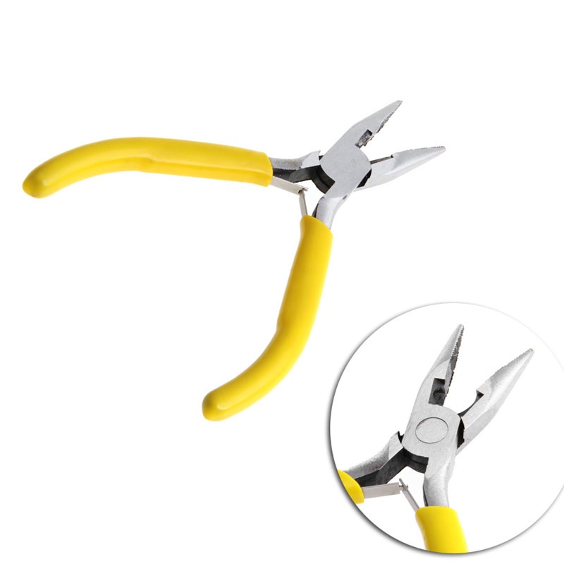 Kìm mũi dài mini bằng thép carbon dùng làm đồ trang sức DIY