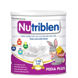 Sữa bột Nutriblen Pedia Plus giúp trẻ phát triển chiều cao và tăng cân khỏe mạnh, hộp 400g-900g