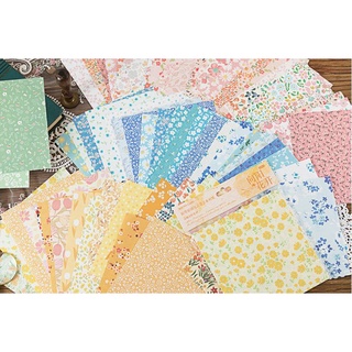 Set giấy nền hoa văn hoa nhí màu mùa hè
