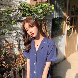Kẹp tóc bấm màu trơn