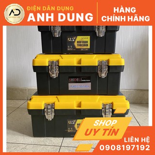 Thùng đồ nghề Đài Loan nhựa dày khoá kim loại (3 cỡ Lớn / Trung / Nhỏ)
