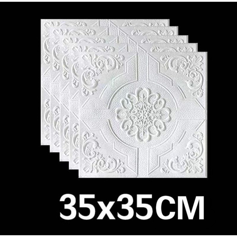Giấy Dán Trần Nhà 35cm*35cm Chống Thấm Nước Trang Trí Nội Thất