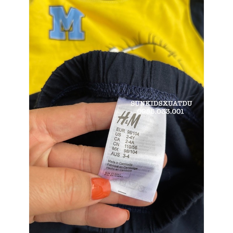 Bộ hè cotton in hình minion