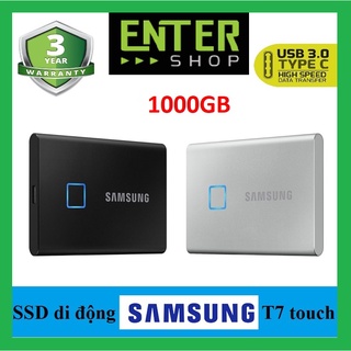 Ổ cứng di động Gắn ngoài SSD Samsung T7 Touch, No Touch 1TB - USB Type-C 3.2 - Bảo hành 3 năm