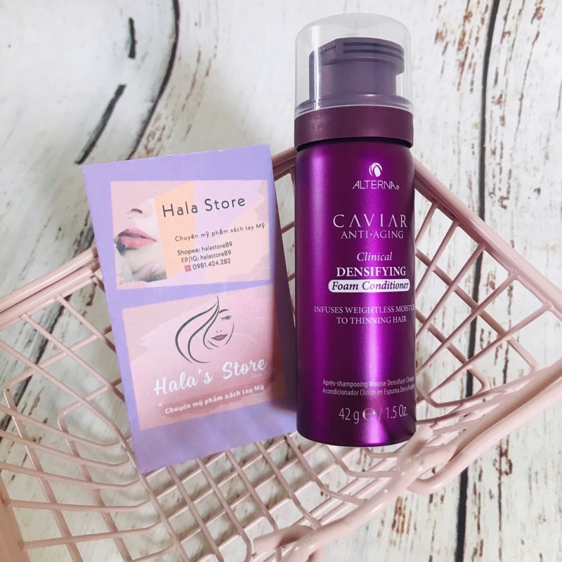 Alterna Caviar ✨ Dầu xả dưỡng tóc dạng tạo bọt Anti-Aging Clinical Densifying Foam Conditioner