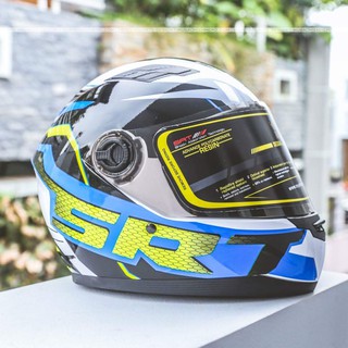 Mũ bảo hiểm Fullface ASIA MT136 ( TEM SRT XANH VÀNG )