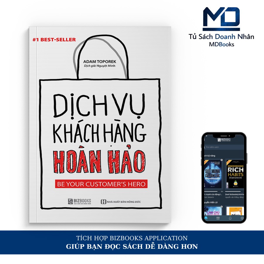 Sách  Kinh Tế - Dịch Vụ Khách Hàng Hoàn Hảo - Đọc Kèm Apps - Bizbooks - 8935246923764