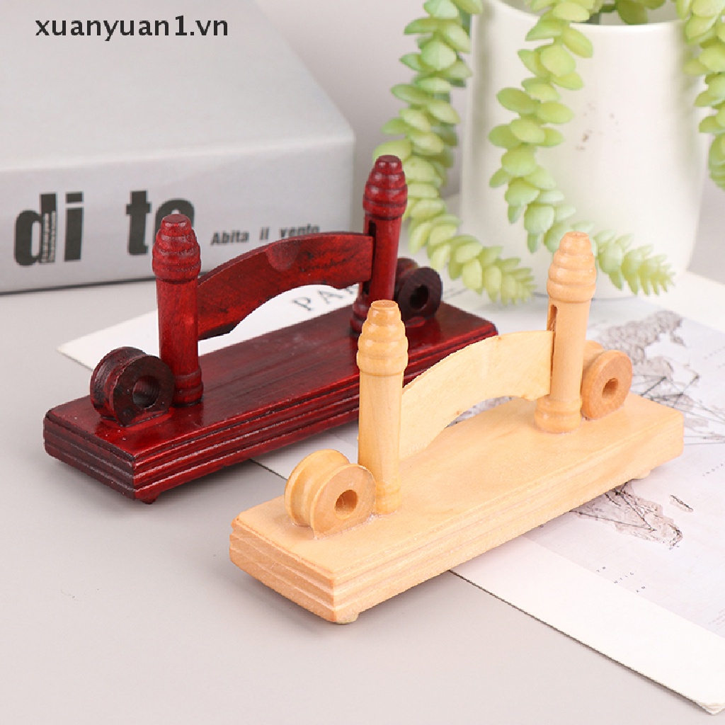 Xuan Giá Đỡ Quạt Xếp Bằng Gỗ / Lụa / Giấy / Ren Phong Cách Trung Hoa