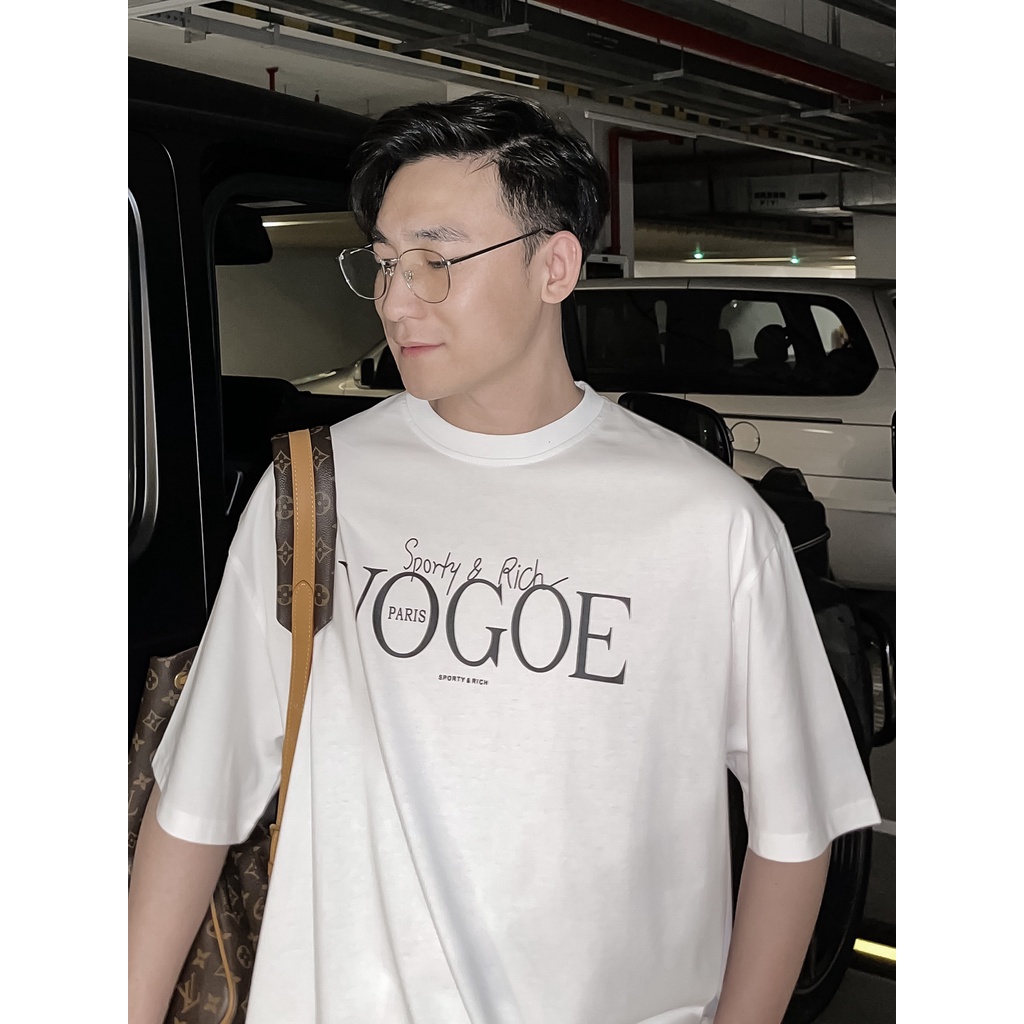 Áo Phông Nam Nữ In Nổi VOGOE 2 Màu Trẻ Trung Năng Động Phogn Cách Hot Trend Hè 2022