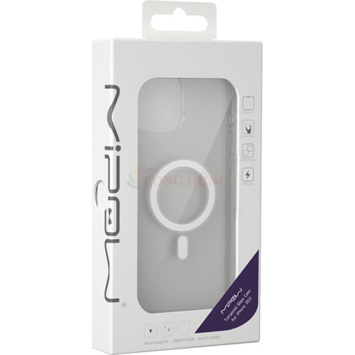 Ốp lưng nhựa dẻo hỗ trợ sạc không dây MiPow Tempered Glass 12 Pro Max/13 Pro/13 Pro Max - Hàng chính hãng