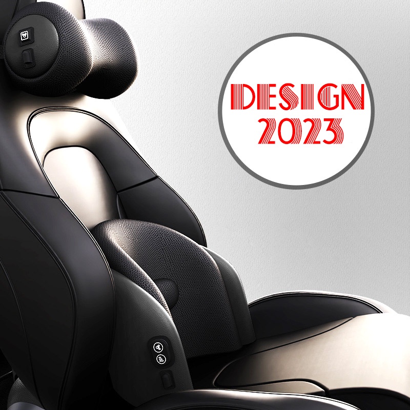 DESIGN 2023 - loại 1 - Gối và Đệm Tích hợp Máy Massage Lưng Cổ cho Ghế xe Ô tô cao cấp/GỐI MASSAGE ĐẦU VÀ LƯNG TRÊN Ô TÔ