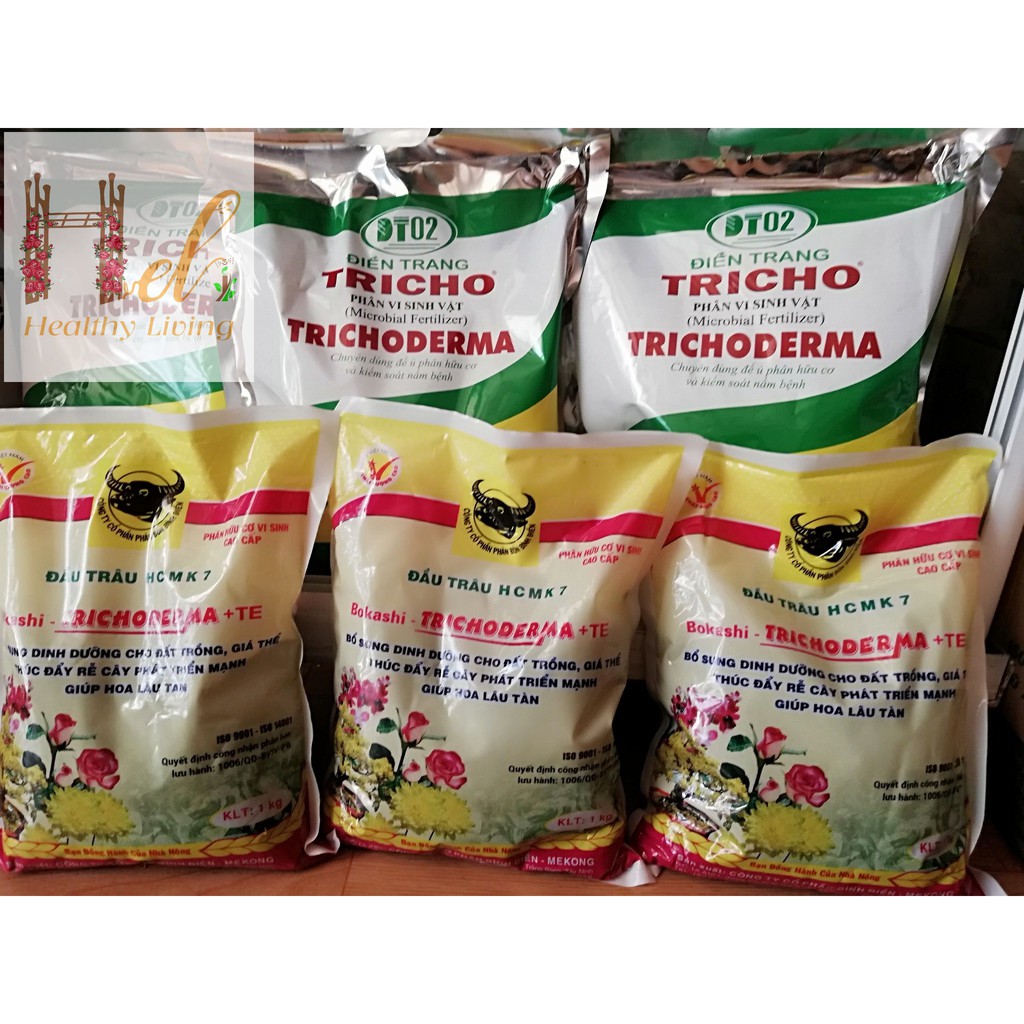 Chế Phẩm Men Vi Sinh Nấm Trichoderma Loại 1kg Điền Trang - Tricho 1000g Ủ Phân Bón Hữu Cơ Trồng Rau Sạch Bằng Đất Sạch