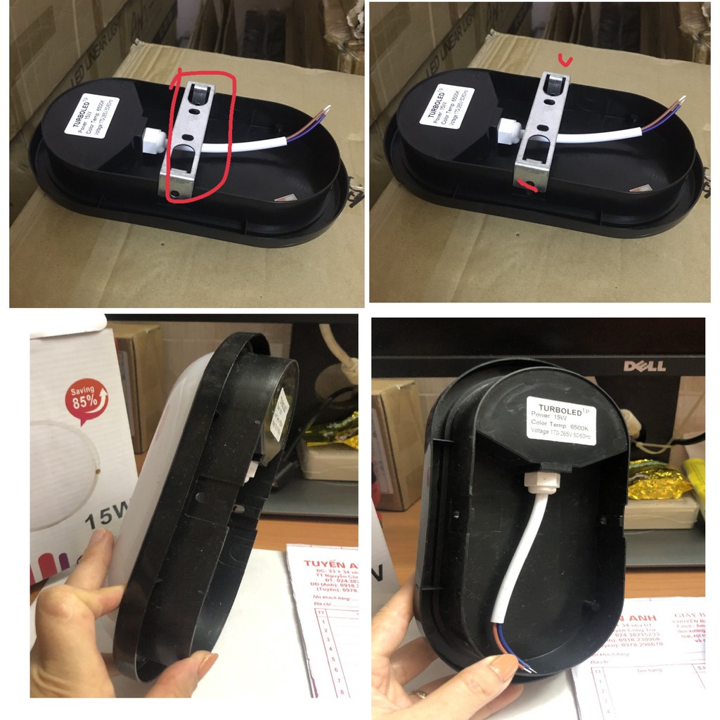 ĐÈN LED ỐP TRẦN NỔI 15W, 20W CHỐNG BỤI, CHỐNG NƯỚC HÌNH TRÒN, BẦU DỤC, VIỀN ĐEN, TRẮNG, IP 65, cầu thang, nhà vệ