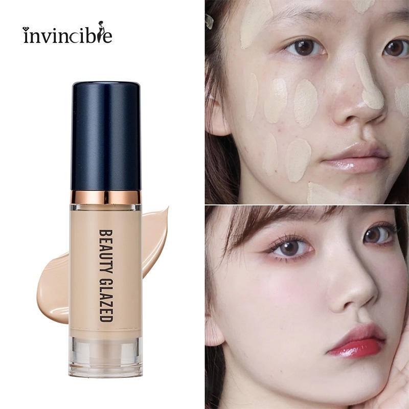 [Hàng mới về] Kem nền che khuyết điểm dạng lỏng Beauty Glazed 6 màu sắc lì tùy chọn kiềm dầu lâu trôi làm sáng da