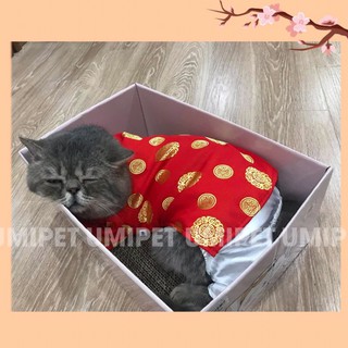 Áo dài Tết cho chó mèo
