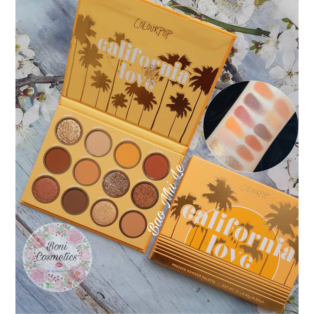 [❌CÓ SẴN-XEM LƯU Ý❌] Bảng phấn mắt 12 ô Colourpop Sweet Talk/California Love