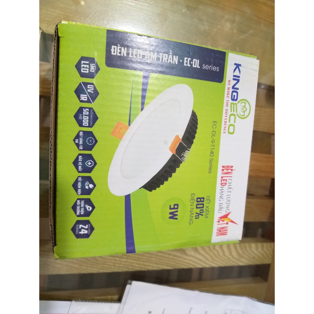 Đèn Led âm trần 7W ,9w KINGLED (EC-DL-7SS-T120) HÀNG CHÍNH HÃNG, xuất xứ Việt Nam, bảo hành 2 năm