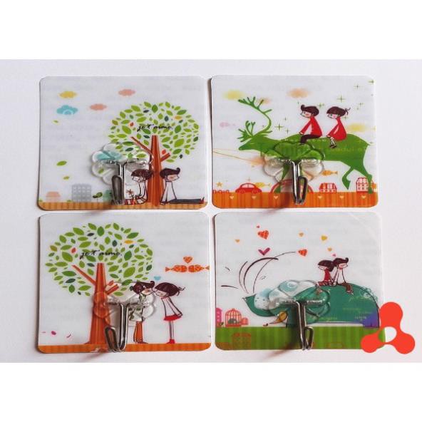 [Sẵn Hàng Giao Ngay] COMBO 10 Móc dán tường chịu lực 3D