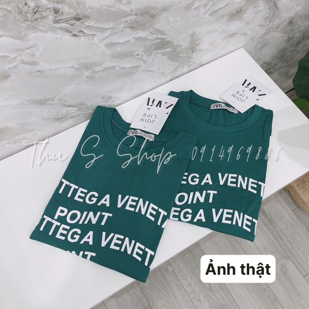 Áo Phông Xanh Hottrend Phong Cách Unisex In Chữ Form Rộng Chất Cotton Mềm Mịn THUS1143
