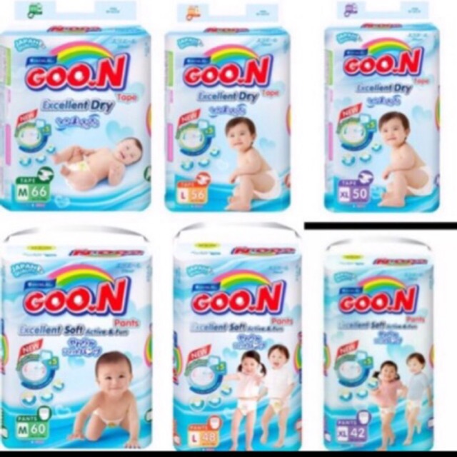 100 bỉm quần Goon Slim M/L/XL/2XL Thái Lan (hàng khuyến mại)