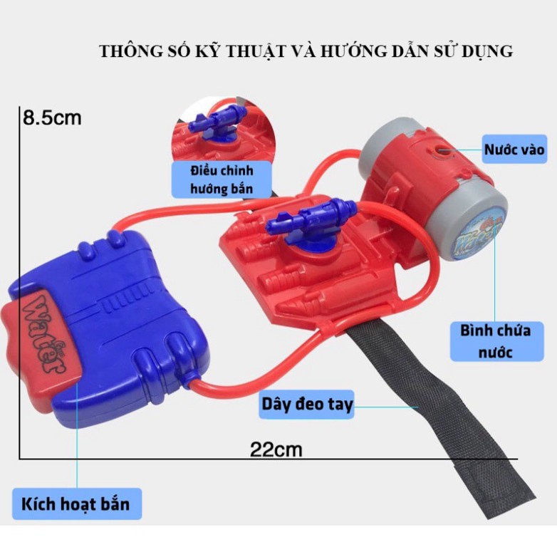 Sale Sốc Súng Bắn Nước Đeo Tay, Kiểu Máy Bắn Tơ Người Nhện, Đồ Chơi Trẻ Em Cho Bé Gái, Bé Trai