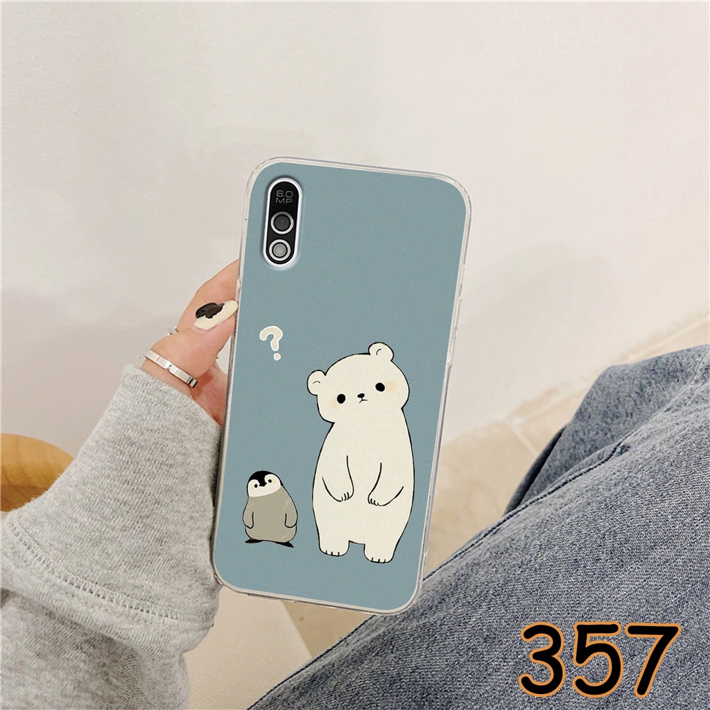 Ốp Lưng Vsmart Bee 3 - Vsmart Bee in hình Cat&amp;Bear đáng yêu - Chất liệu Silicon siêu bền, bảo vệ máy