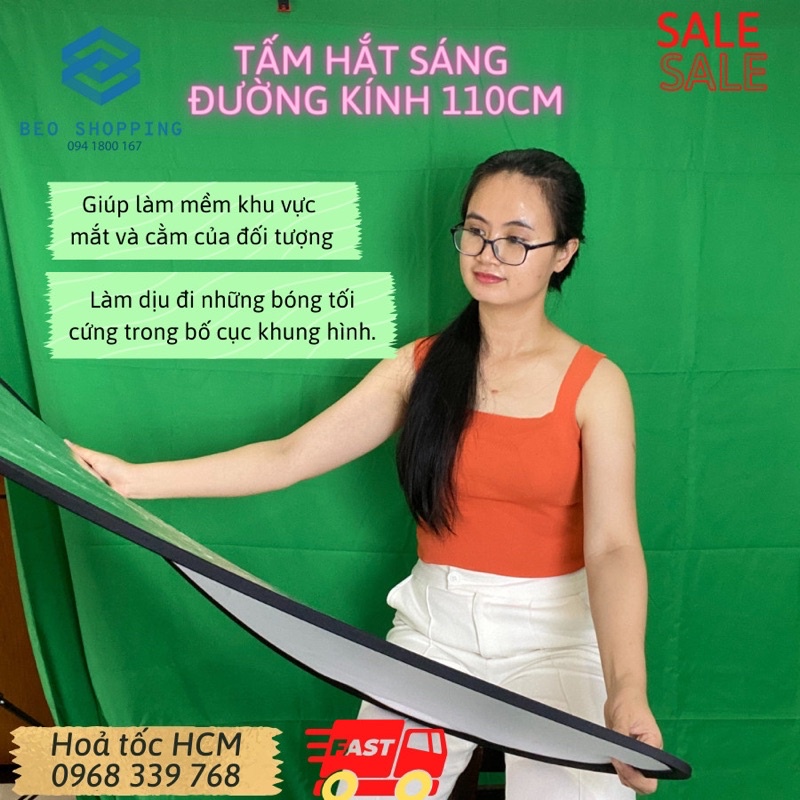 Tấm phản quang, tấm hắt sáng kích thước 30cm và 110cm