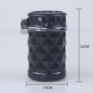 Gạt tàn thuốc đa năng có đèn LED phản quang sáng tạo hình dạng kim cương tiện dụng cho xe hơi