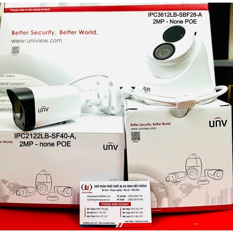 Camera IP UNV IPC2122LB-SBF40-A ko poe