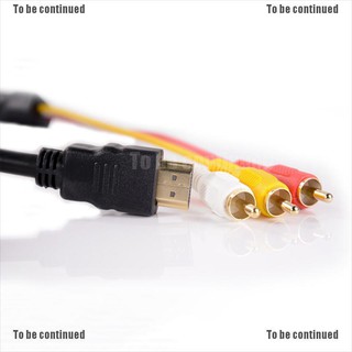 Cáp ChuyểN ĐổI video Hdmi Sang 1.5m RCA AV Cho HDTV + 1080P