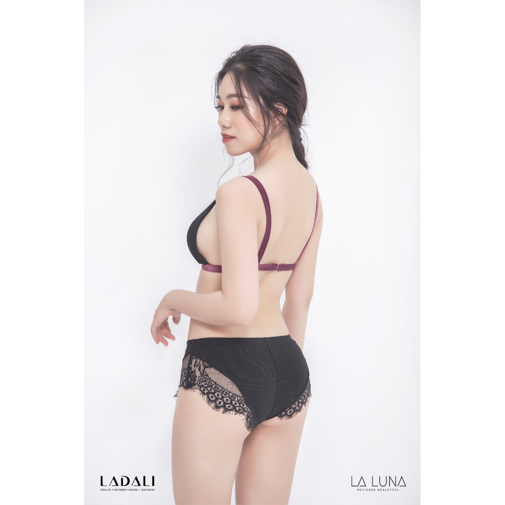 [HÀNG THIẾT KẾ] Bộ Đồ Lót Không Gọng Bralette Thun Thiết Kế Có Đệm Mút + Quần Lót Ren LADALI- MS 532 | BigBuy360 - bigbuy360.vn
