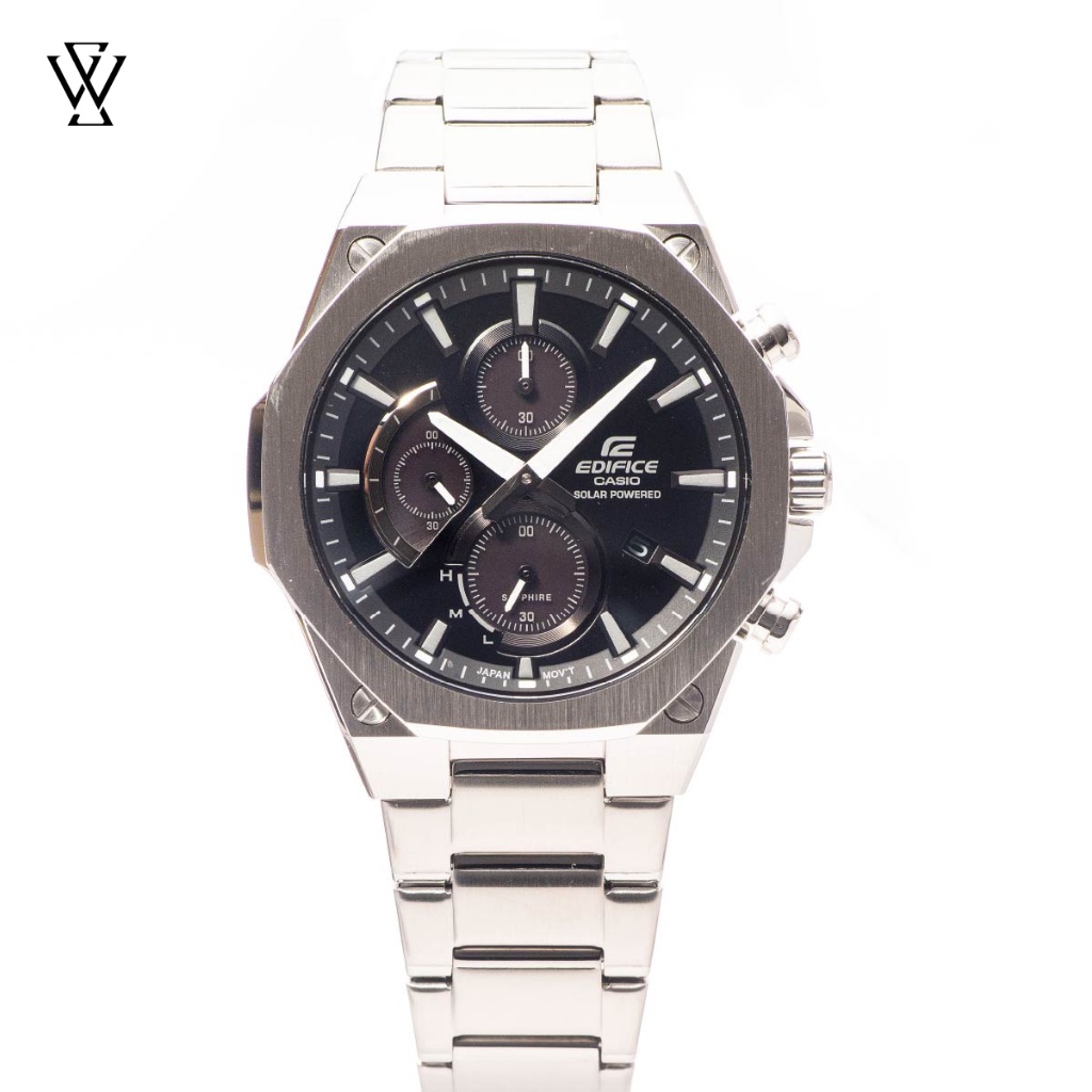 Đồng Hồ Năng Lượng Mặt Trời Nam Casio Edifice WATCHSTORE EFS-S570D-1AUDF, Kính Sapphire 45.4mm, Dây Kim Loại, Vỏ Thép