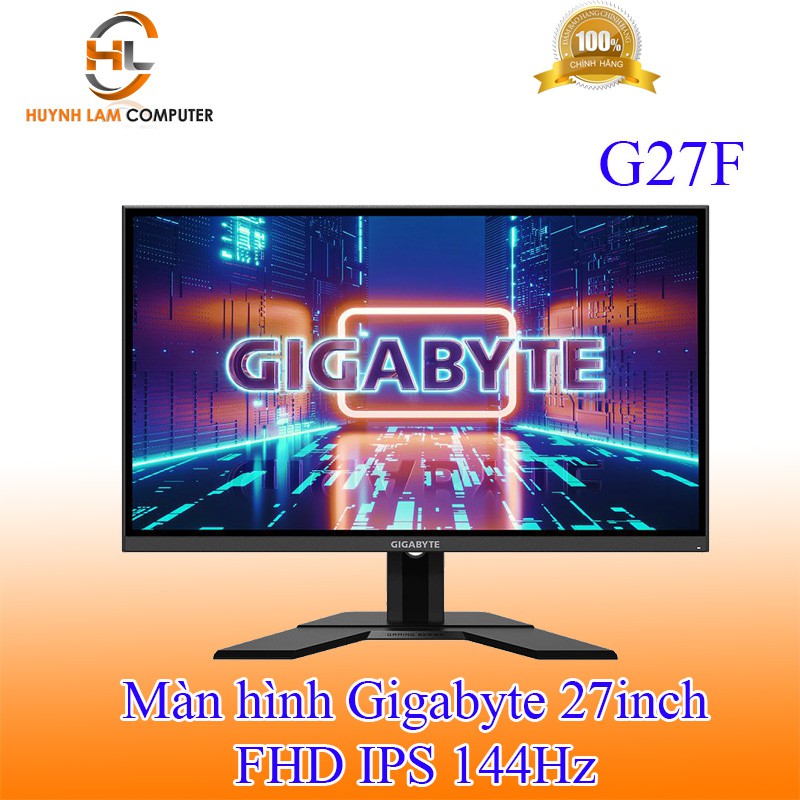 Màn hình 27inch Gigabyte G27F (/FHD/IPS/144Hz/1ms/300nits/HDMI+DP+USB)