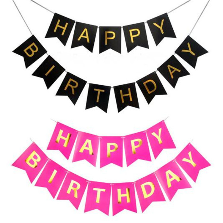 Banner Chữ happy birthday Trang Trí Tiệc