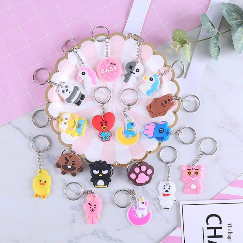 Móc khóa Silicon cute