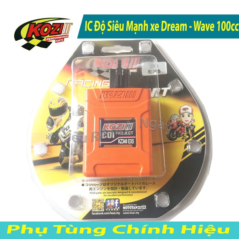 IC độ mở tua Wave, Dream, Sirius 50cc Kozi Malaysia