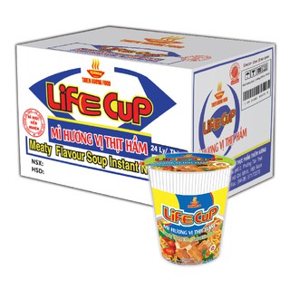 Mì Life Cup Thịt hầm 60g thùng 24 ly