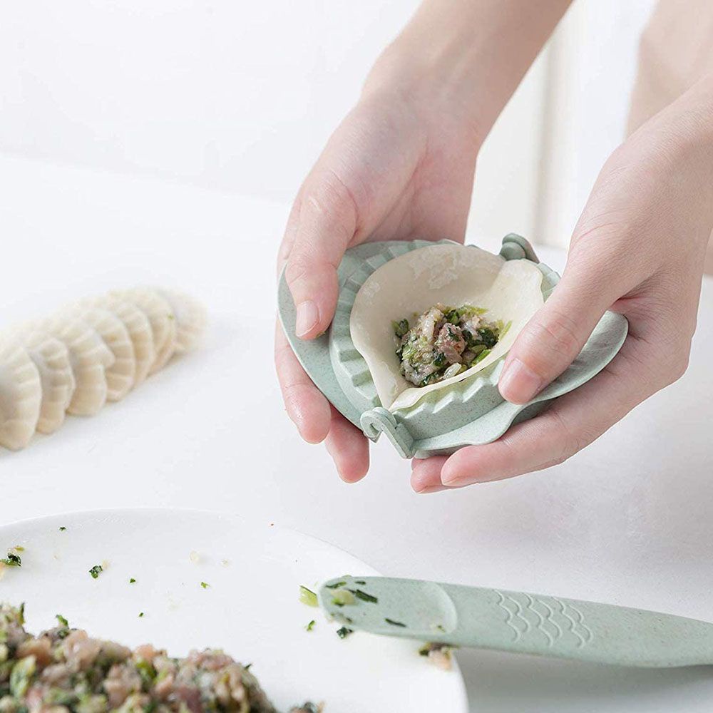 Bộ khuôn làm há cảo bằng rơm lúa mạch không chứa BPA tiện dụng cho nhà bếp nhiều màu sắc tùy chọn