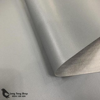 Vải da simili - vải giả da màu xám khổ 1,4m ( HÌNH ẢNH DO SHOP TỰ CHỤP )