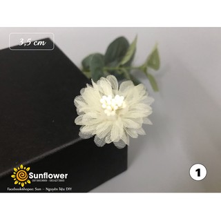 Hoa cúc voan nhụy mờ size 3cm
