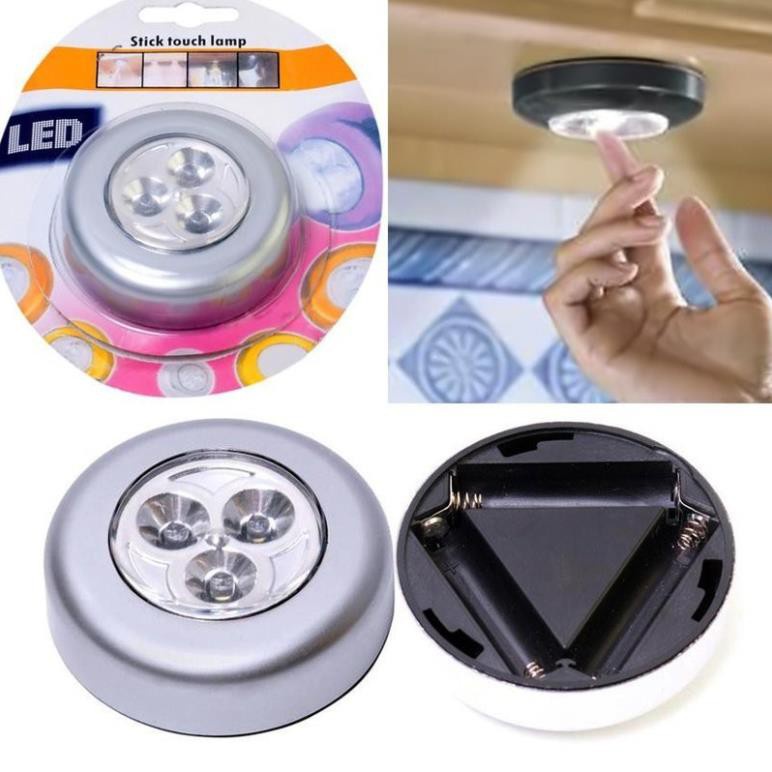 Đèn LED dán cốp xe, dán tường, dán phòng ở, dán tủ Quần Áo 3 Bóng siêu sáng