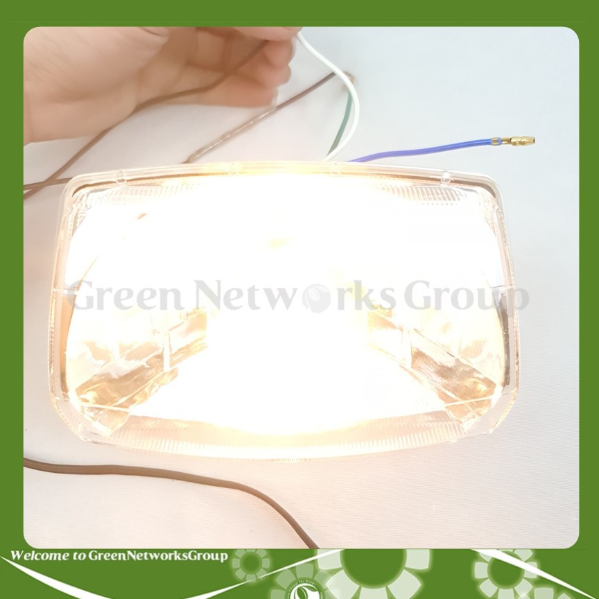 Chóa đèn pha bóng Halogen gắn cho xe Dream Đầu Bằng Greennetworks